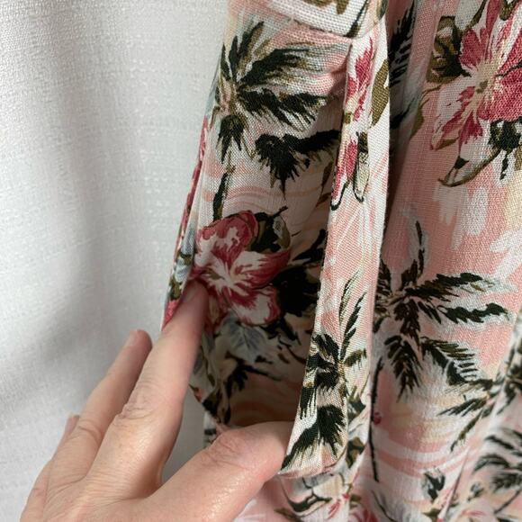 Torrid Pink&Green Tropical Print Maxi Dress Sz.4 - Picture 8 of 14